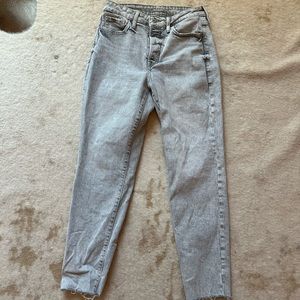 Old Navy OG Straight High Rise Jeans Size 6 Gray Grey Never Worn